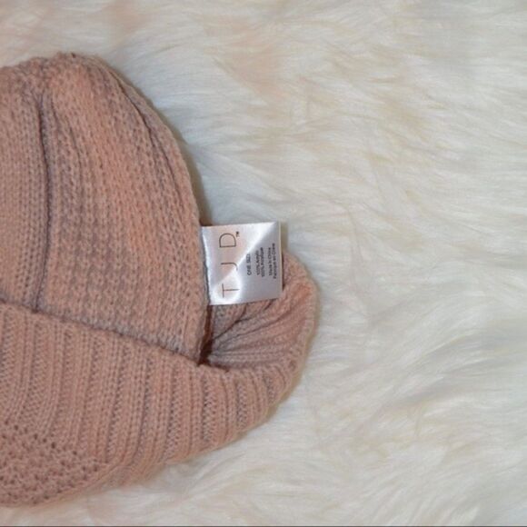 TJD Blush Pink Beanie - Picture 3 of 3